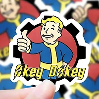Okey Dokey Vault Boy Sticker
