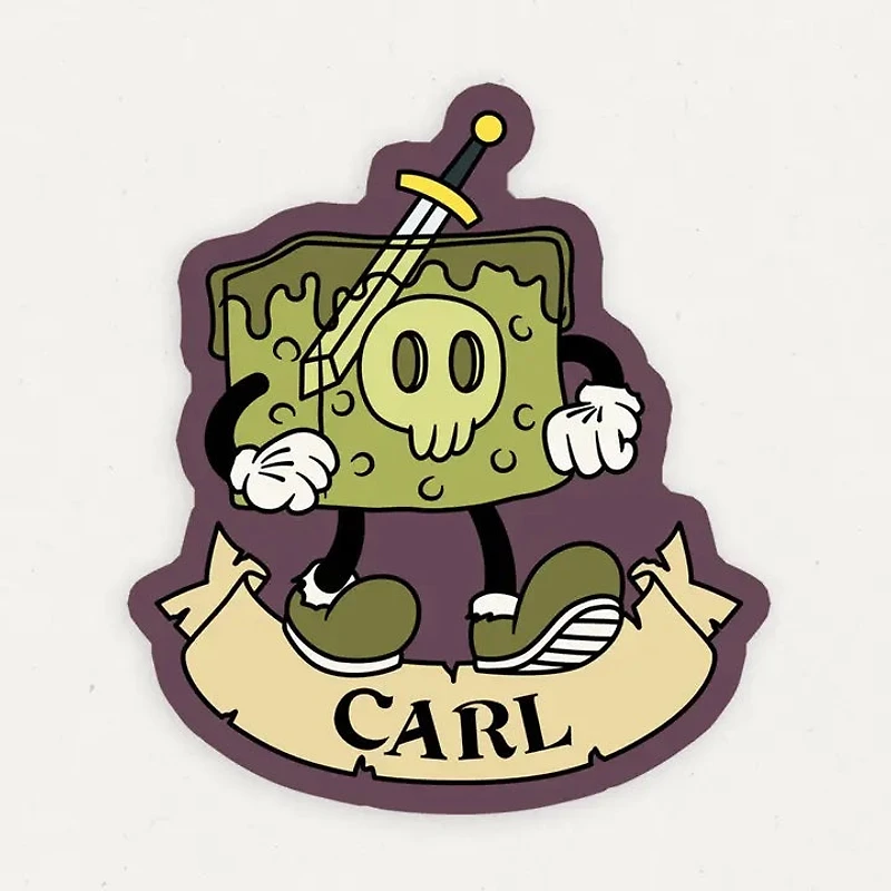 Gelatinous Cube Carl Dungeons And Dragons Vinyl Sticker