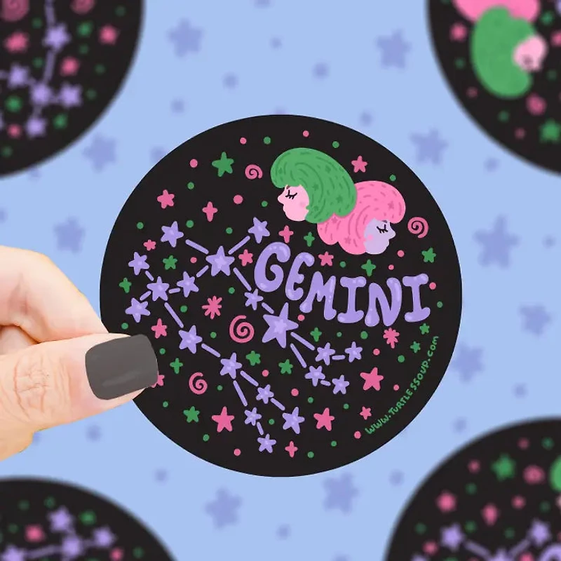 Gemini Constellaton Zokiak Sticker