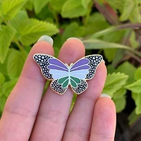 Mariposa del Orgullo Genderqueer Chapa