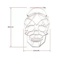 Geometric Cut Out Skull Head Plug Hanger