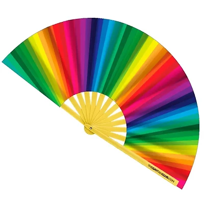 Rainbow Folding Fan