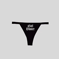 Girl Dinner Gothic LGBTQ Y2K Lingerie G-String