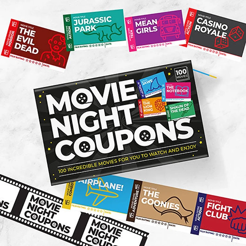 Movie Night Coupons Card Pack