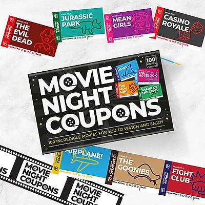 Movie Night Coupons Card Pack