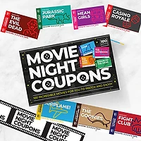 Movie Night Coupons Card Pack