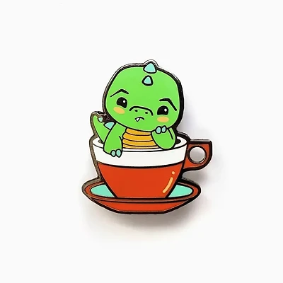 Green Tea Rex Pin