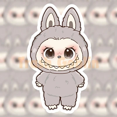 Grey Outfit Sticker