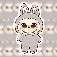 Grey Outfit Sticker
