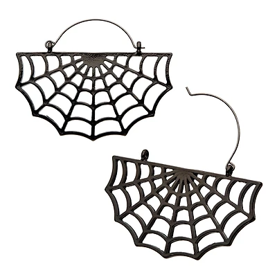 Gunmetal Plated Spider Web Plug Hangers