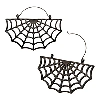 Gunmetal Plated Spider Web Plug Hangers