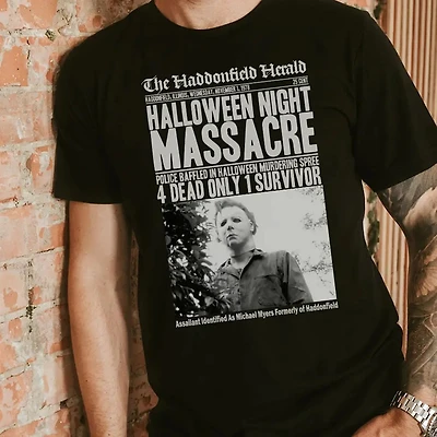 Black Halloween Night Massacre - Horror T-Shirt