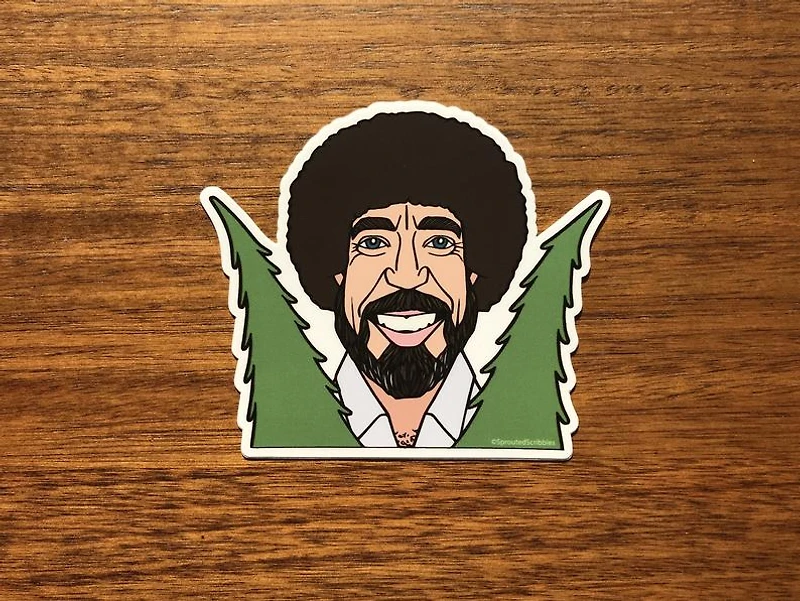 Happy Little Trees Sticker