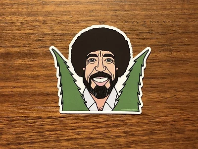 Happy Little Trees Sticker