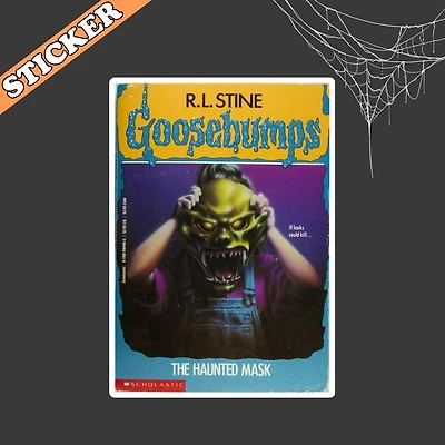 Goosebumps The Haunted Mask Sticker 90s Nostalgia