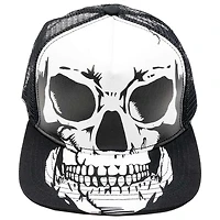 Big Skull White Baseball Hat
