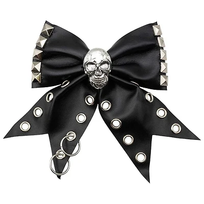 Skull Stud Hair Bow