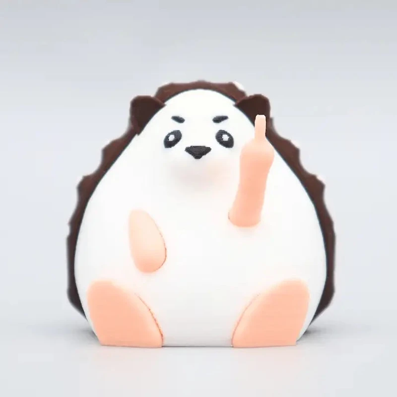 Hedgehog Middle Finger Figurine