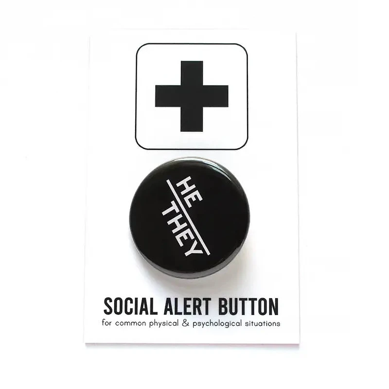 He They Button