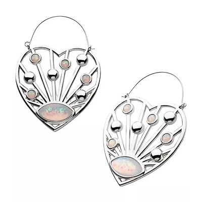 Heart Shape Opalite Hangers