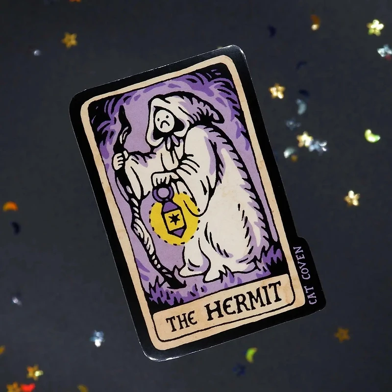 The Hermit Tarot Sticker