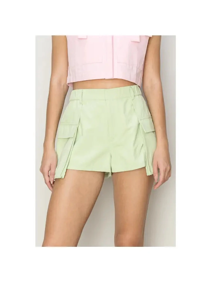 Cotton Twill Cargo Skort