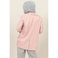 Relaxed Twofer Blazer With Hoodie