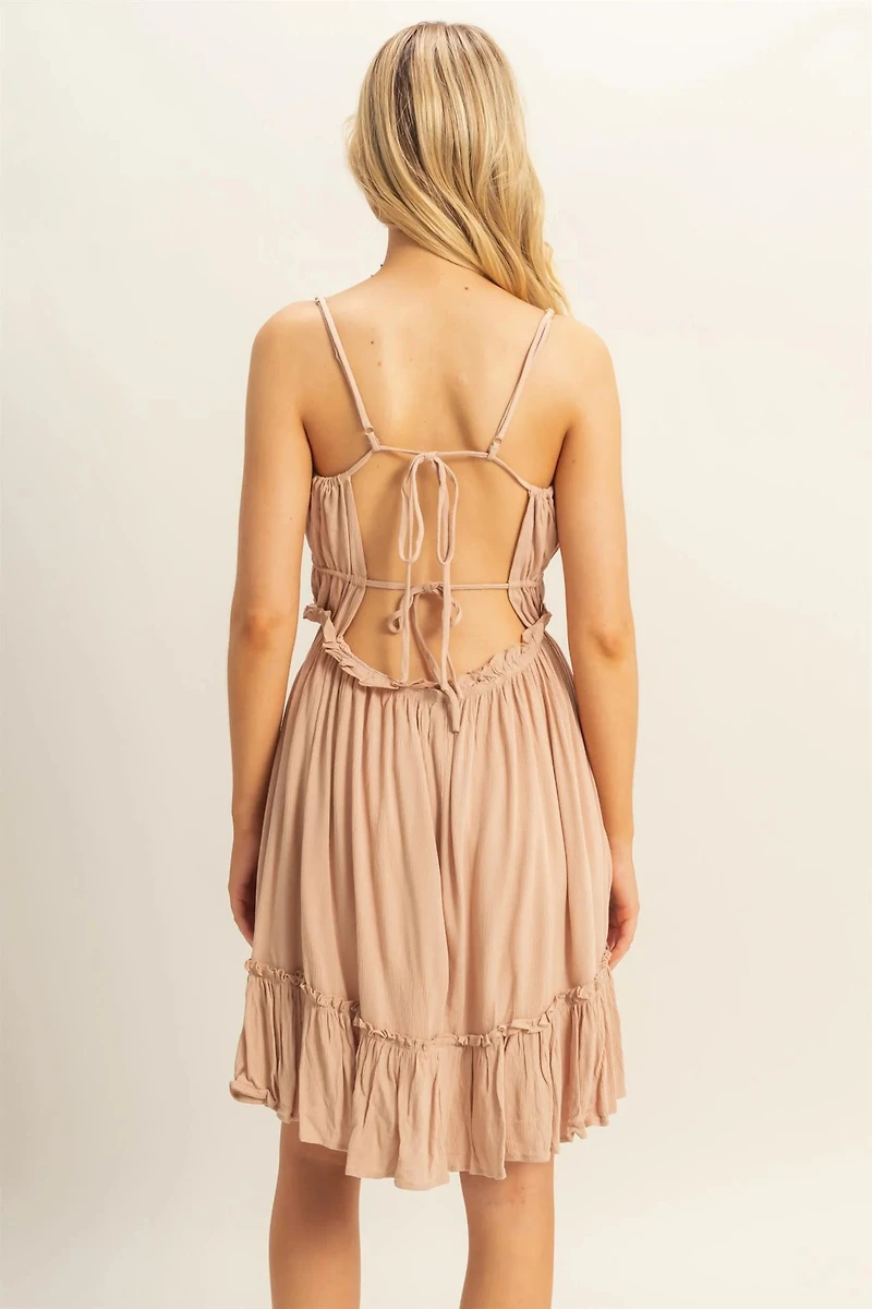Spaghetti Strap Swing Mini Dress