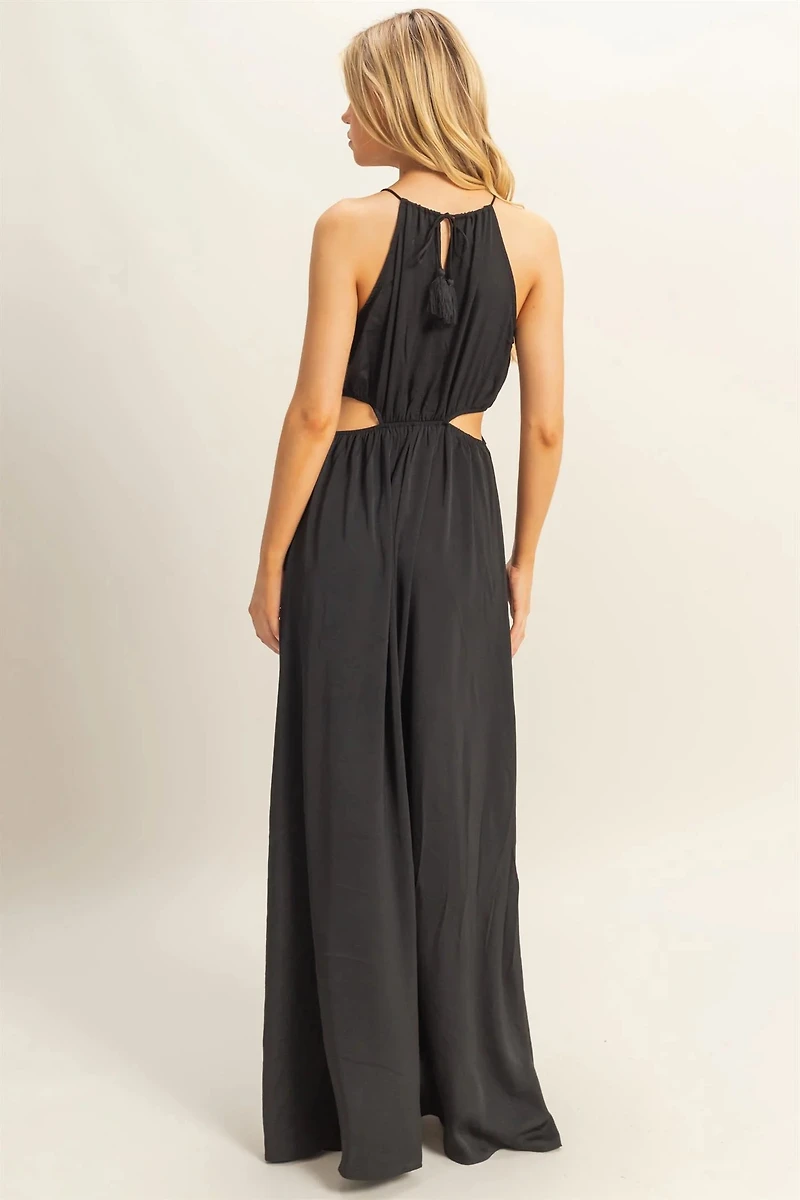Side Cutout Slit Maxi Dress