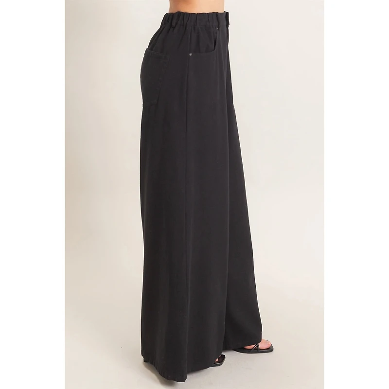 Wide-Leg High-Rise Pants