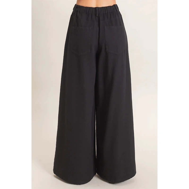 Wide-Leg High-Rise Pants
