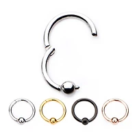 Hinged Hoop With 3mm Ball 16g