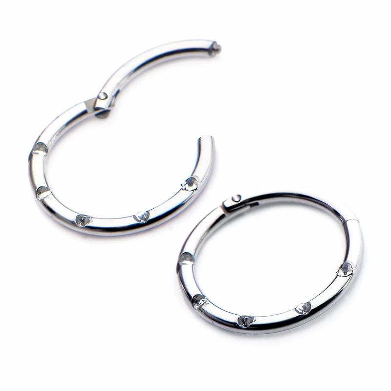 HINGED 16G TITANIUM 5 GEM