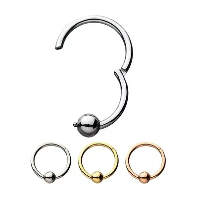 Hinged Hoop With 3mm Ball 20g