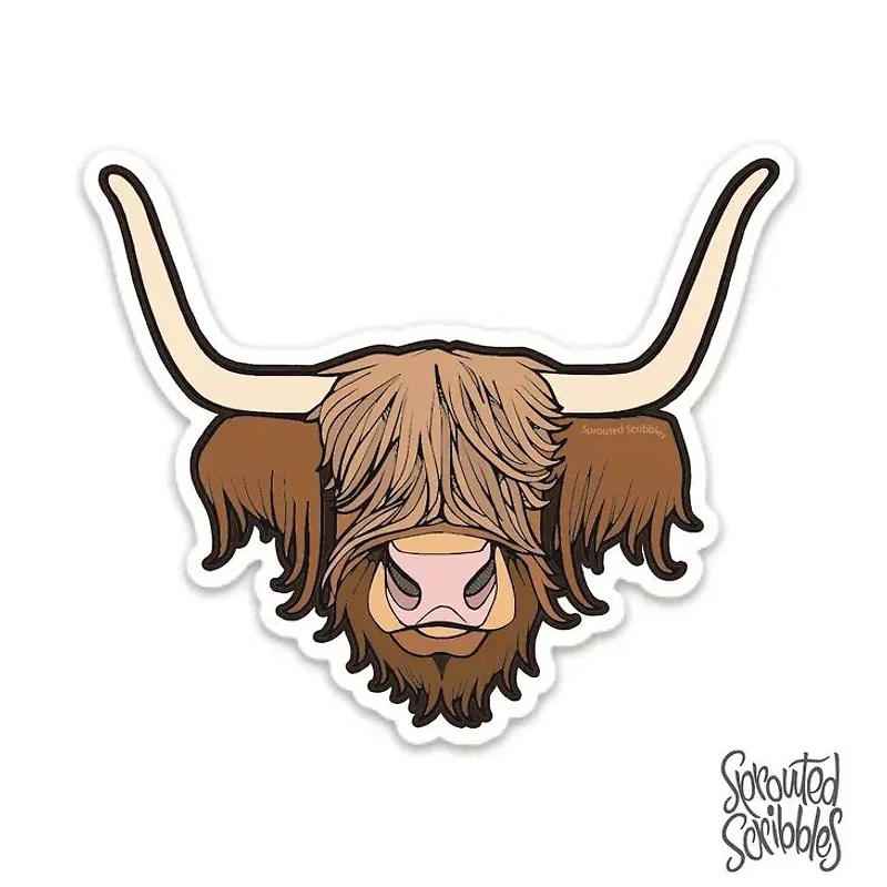 Highland Cow Sticker