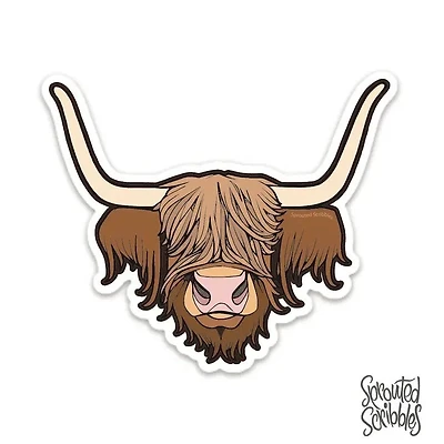 Highland Cow Sticker
