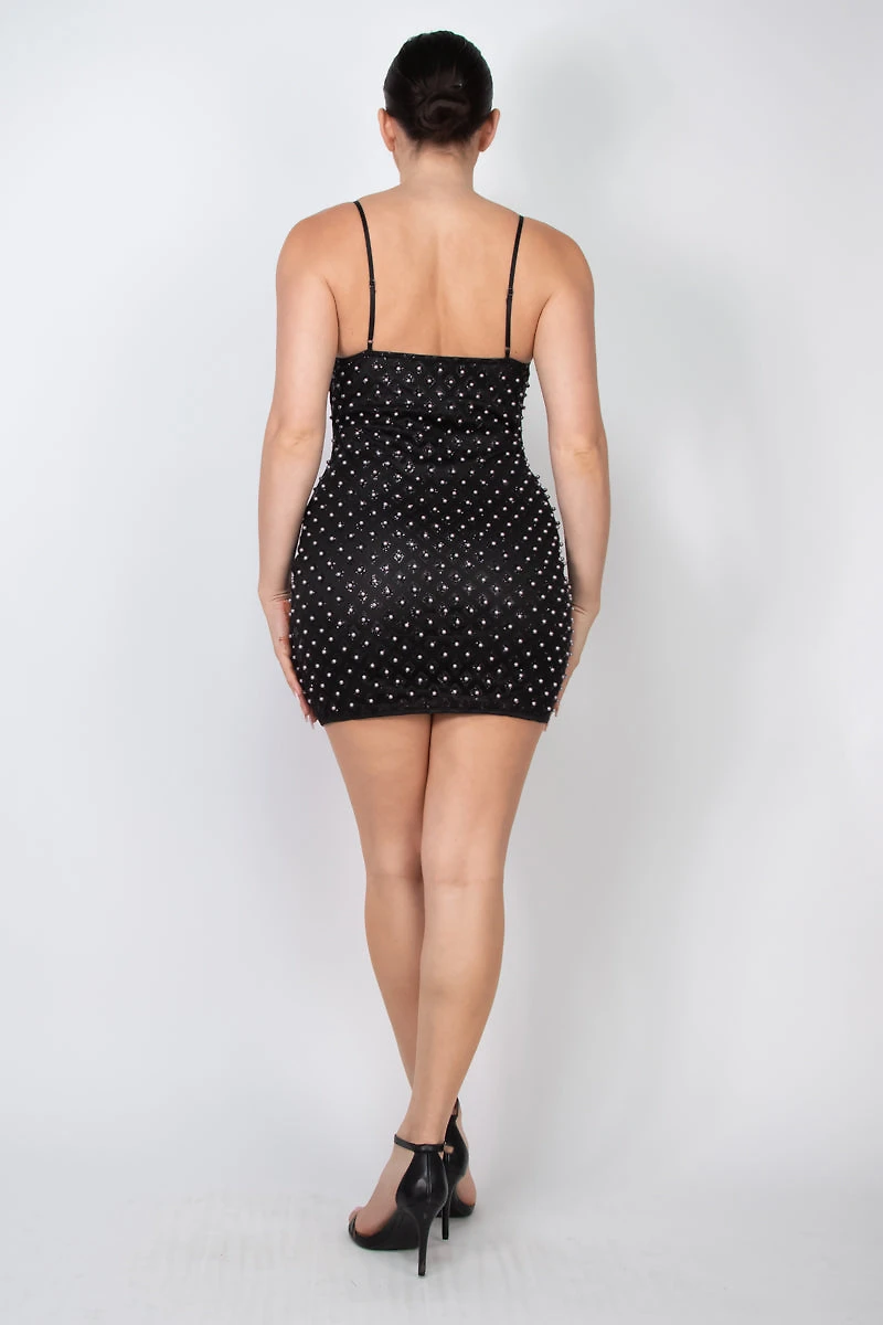 Pearl Mesh Glitter Dress