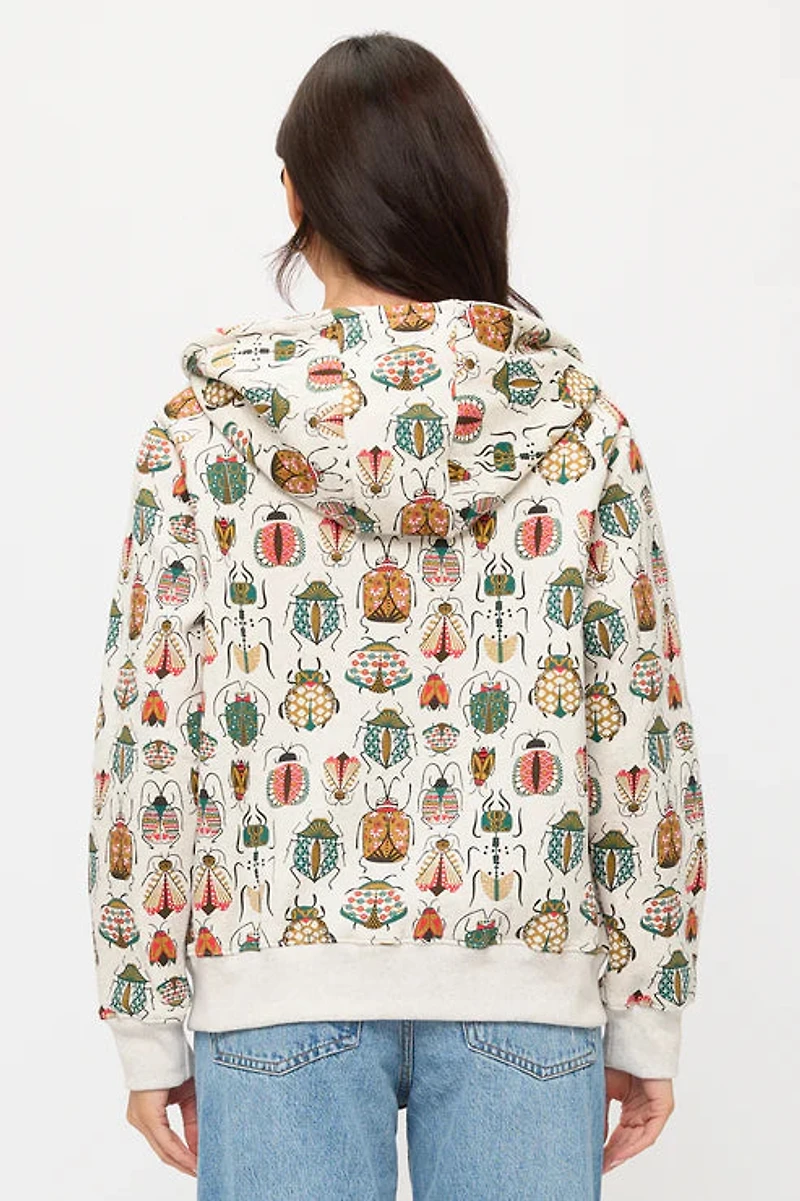 Colorful Bugs Zip Up Hoodie