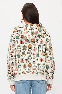 Colorful Bugs Zip Up Hoodie