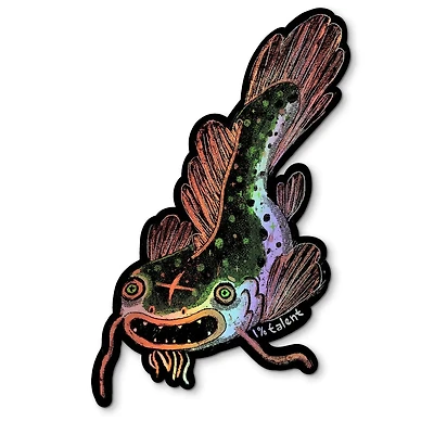 Holographic Catfish Sticker