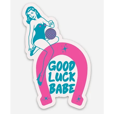 Good Luck Babe Horeseshoe Sticker (Chappell Roan)