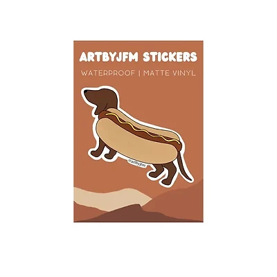 Hot Dog Dachshund Sticker