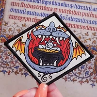Hellmouth Hot Tub Woven Patch