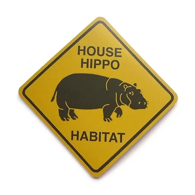 House Hippo Habitat Magnet