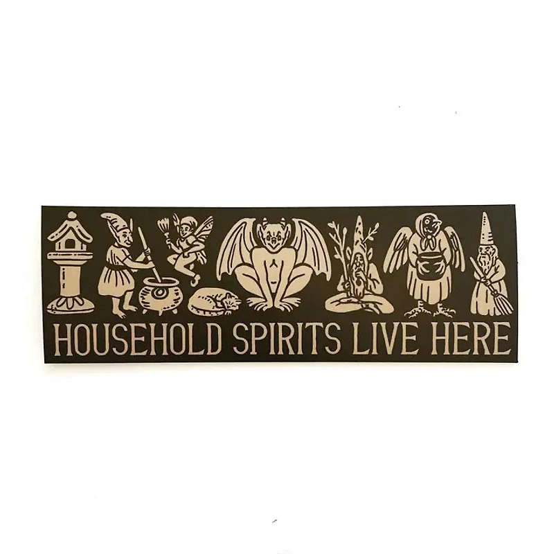 Household Spirits Live Here Magnet