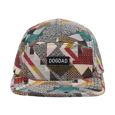 Patchwork Jacquard Dog Dad 5 Panel Hat Camp Cap For Dog Walks and Outdoor Adventures