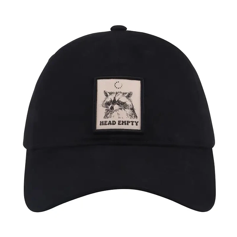 Head Empty Raccoon Baseball Cap | Funny Raccoon Patch Hat