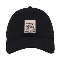 Head Empty Raccoon Baseball Cap | Funny Raccoon Patch Hat