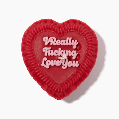 I Really Fucking Love You Heart Candle