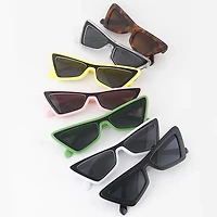 Two Toned Retro Cateye Sunglasses